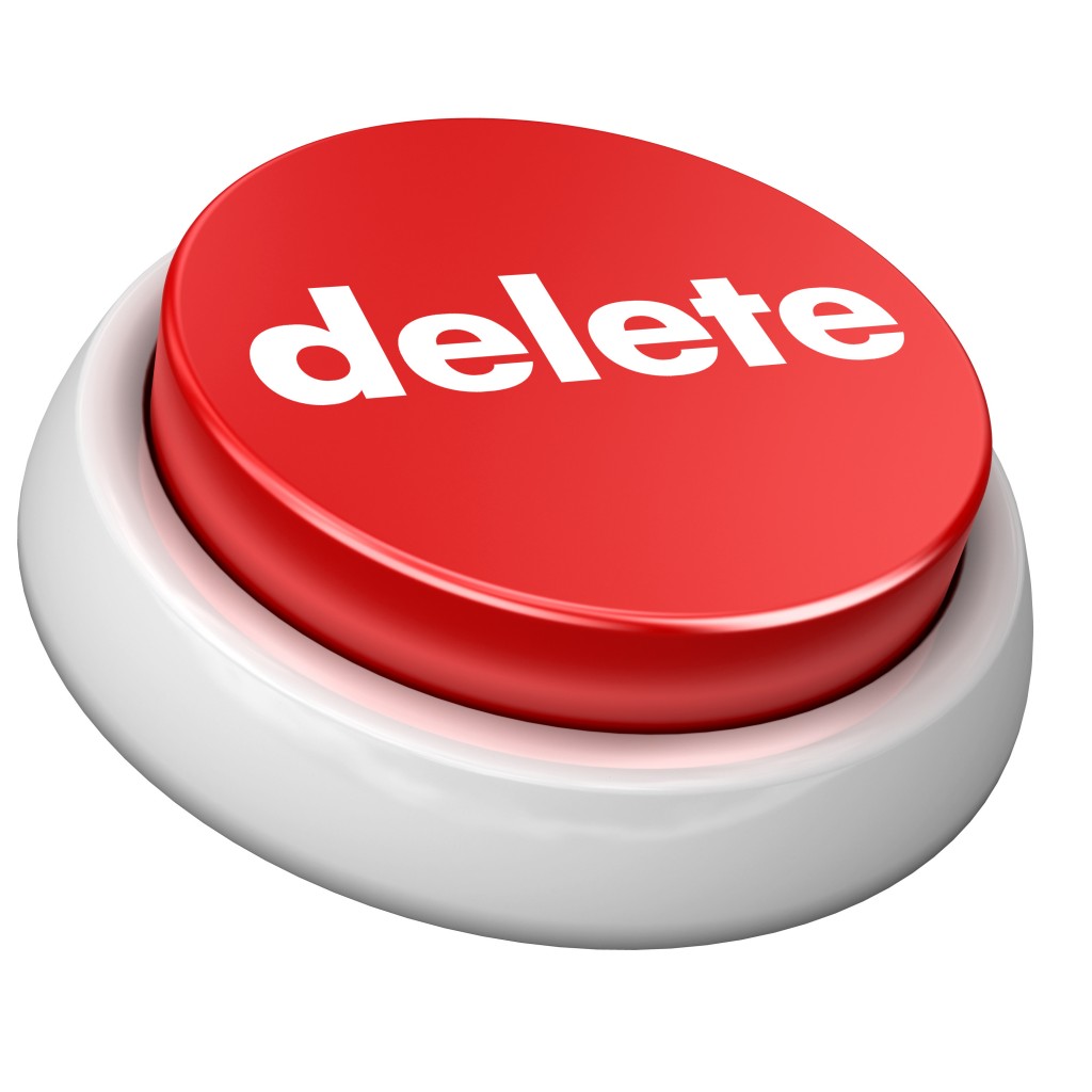 button delete