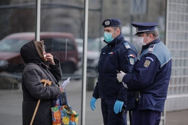 amenda masca politie